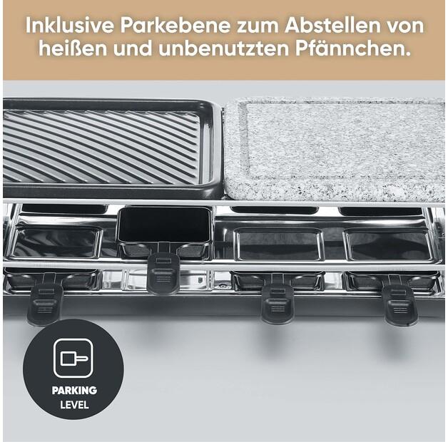 Раклетница Severin RG 2366 Black Line Lite Naturstein (2366000)