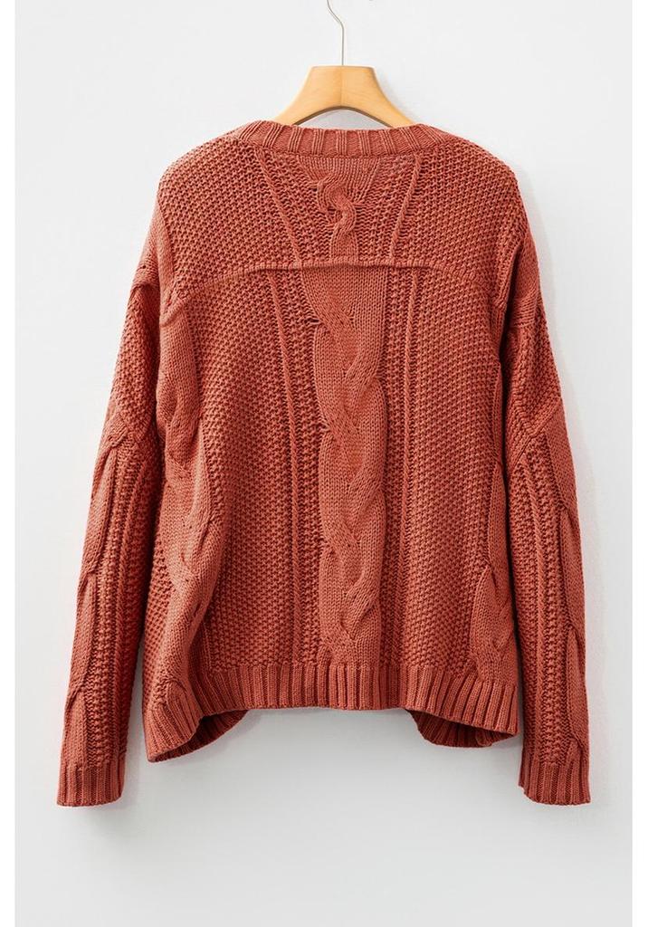 Women's European & American Solid Color Long Sleeve Round Neck Pullover Sweater for Autumn & Winter – Short, Simple, Versatile Top