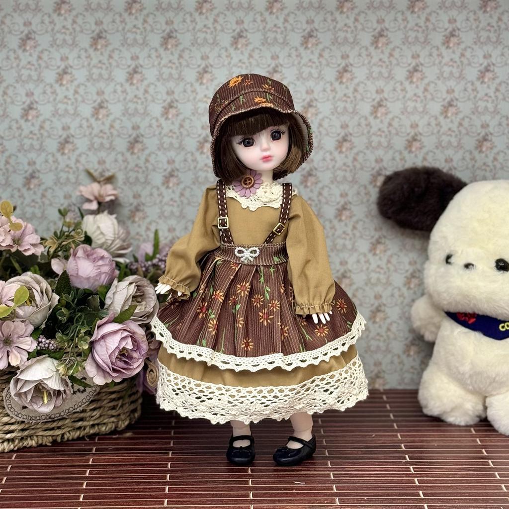 High Yan Value 30cm Doll Set Of Naked Doll 6 Points Bjd Dress-up Girl's Family Children's Birthday Gift
