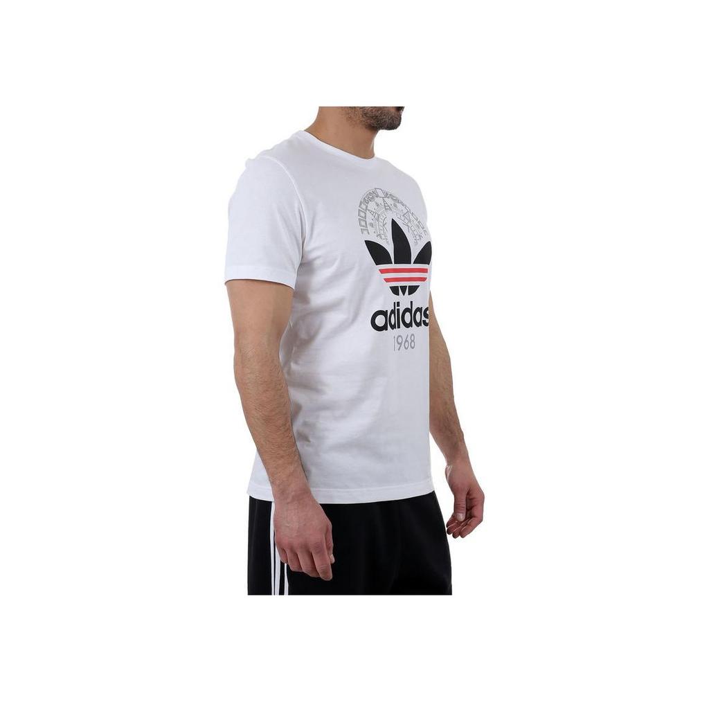 Adidas Originals Trefoil Tee Casual Sport Short Sleeve T-Shirt Men Tops White CD6827