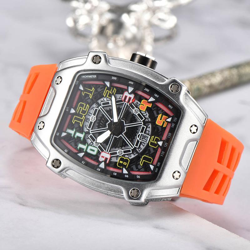 Cross-border Foreign Trade Men's Watch Men's Luminous Quartz Watch Personalized Internet Celebrity J Wine Barrel Fashion Watch