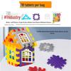 3D House Building Blocks - Large Particle Educational Assembly Toys for Children