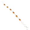 Citrine Gemstone 925 Sterling Silver Jewelry Handmade Bracelet 8" Gift For Women RB-10-11
