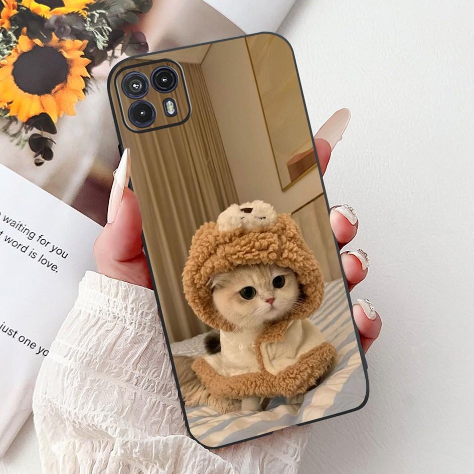 For Motorola Moto G50 Case XT2137-1 XT2137-2 Cover Cute Cat Flower Cartoon TPU Back Shell For Motorola Moto G50 5G XT2149-1 Capa