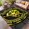 Borussia Dortmund Print Rug, Washable Floor Carpet, For Entryway Dorm Laundry Room Office Study, Home Decor Birthday Christmas Gift