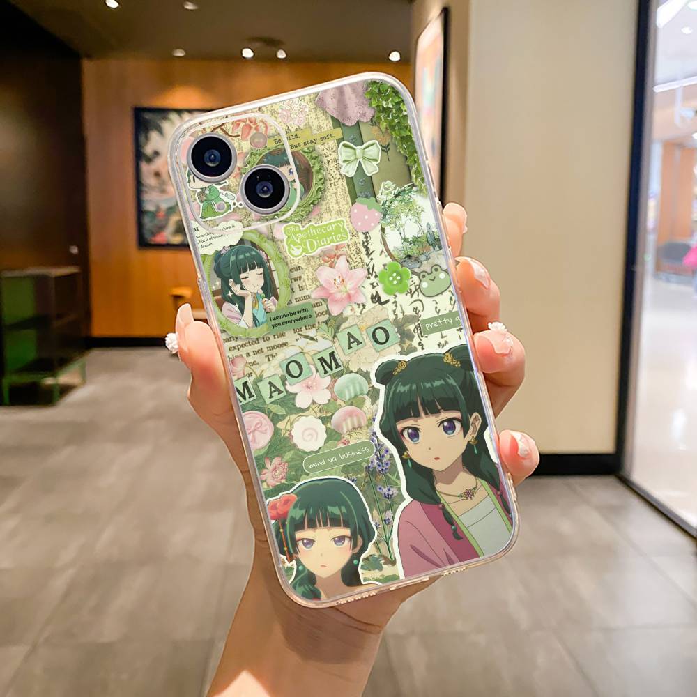 

Apothecary Diaries Maomao Phone Case For iPhone17,16,15,14,13,12,11 ,Pro Max,16/15/14 Plus Transparent Cover iPhone16Plus
