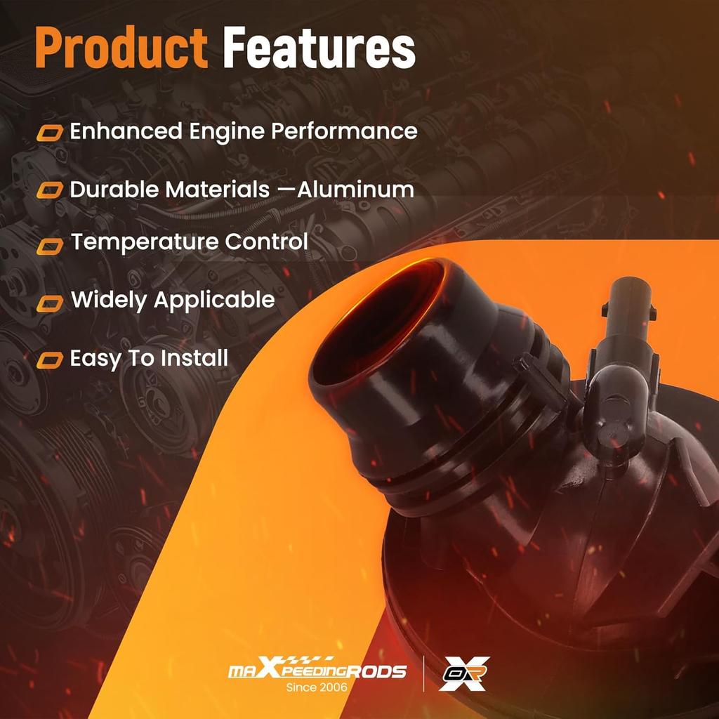 maXpeedingrods Engine Coolant Thermostat Housing Assembly with Temperature Sensor for BMW 228i 320i 328i 428i 528i X1 X3 X4 X5 Z4 2012-2016, Replaces