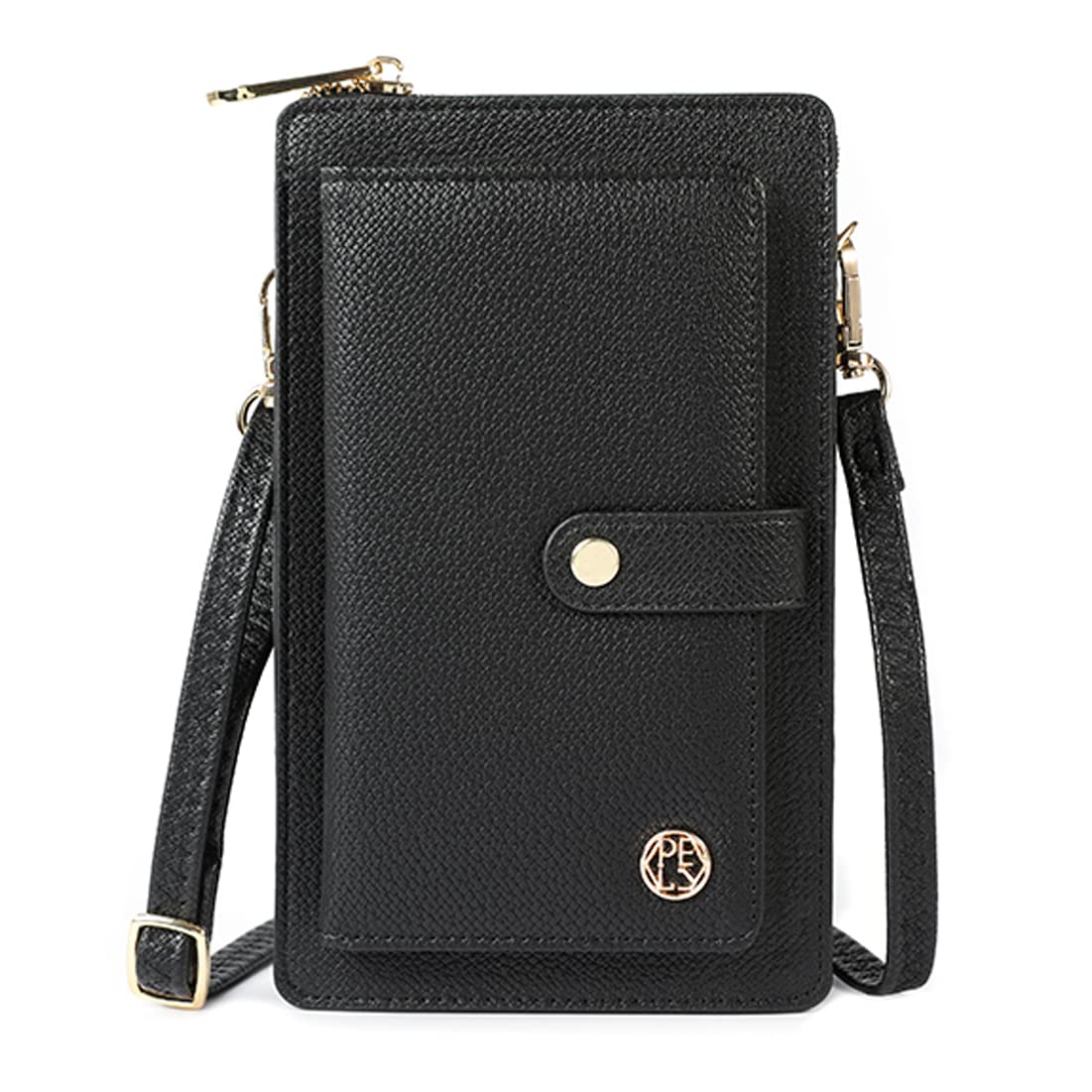 

[ACTOID] Women s Smartphone Shoulder Bag, Cell Phone Shoulder Bag, Wallet Shoulder Bag, Crossbody Bag, Smartphone Pouch, Small Item Storage, Black
