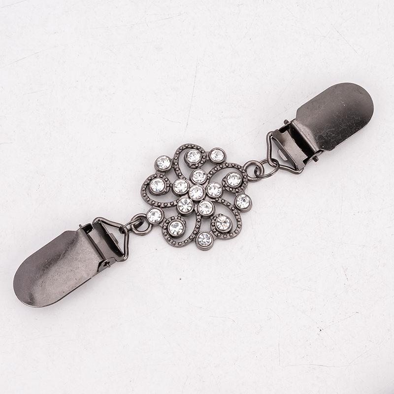 Vintage European & American Shawl Clip: Women's Diamond Sweater, Scarf, Brooch & Collar Alloy Accessories