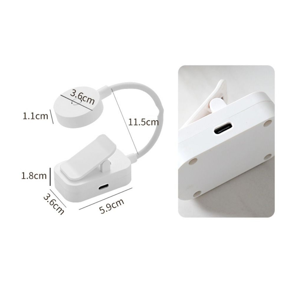 3 Colors Adjustable Reading Light Eye Protection Battery-Powered/USB Charging Book Light Portable Mini Book Night Light Travel