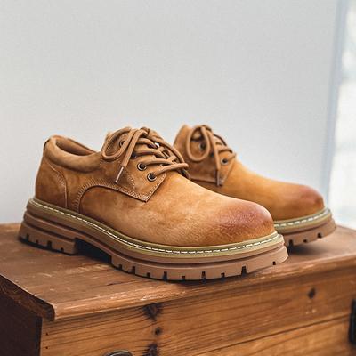 3190 Werkzeugschuhe Herren Frühling neu Britische Low-Top Martin Stiefel Herren Leder vielseitige lässige Martin Stiefel