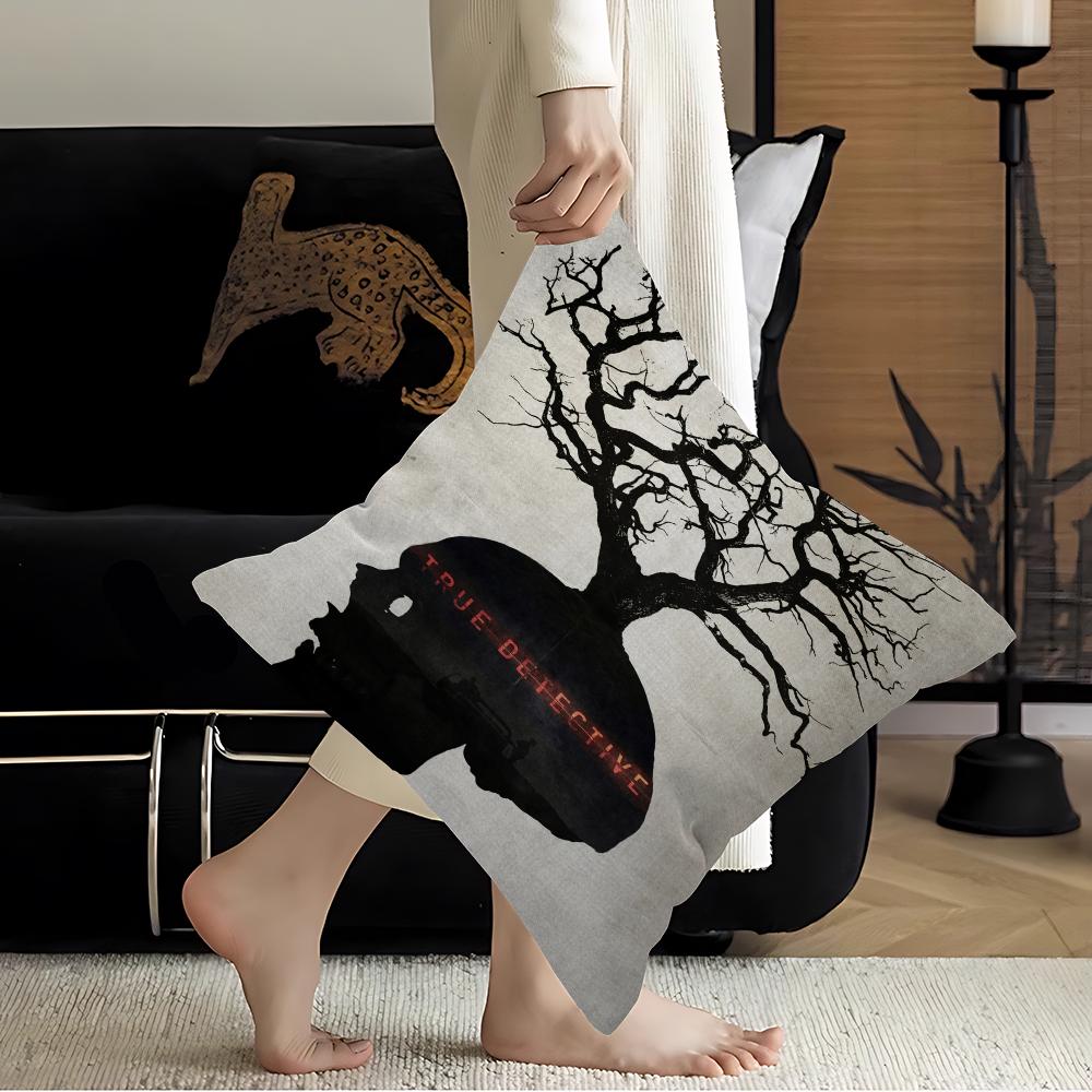 True Detective Personalized Pillow Cover Kids Bedroom Wild Party Decor Pillowcase Kid Birthday Shower Gift