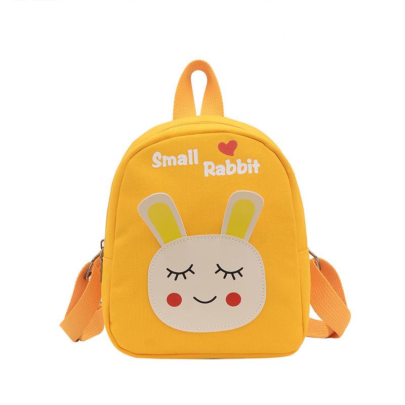 Entzückender Cartoon-Canvas-Rucksack für Mädchen im Alter von 1-5 Jahren - Perfekt für den Kindergarten