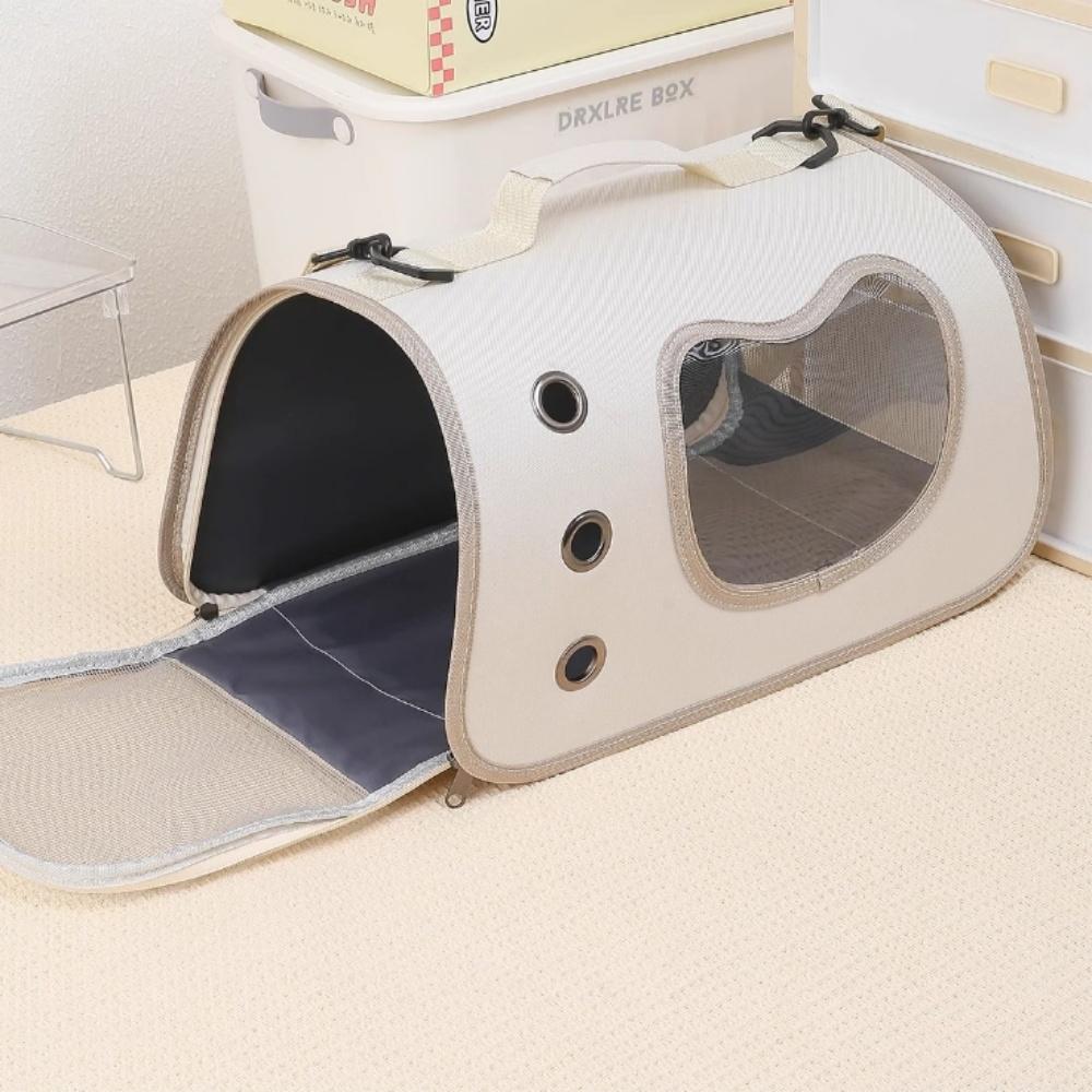 Pet Shoulder Crossbody Bag Breathable and Portable Pet Outing Cat Dog Backpack Outdoor Travel Handbag Foldable Outing Pet Bag