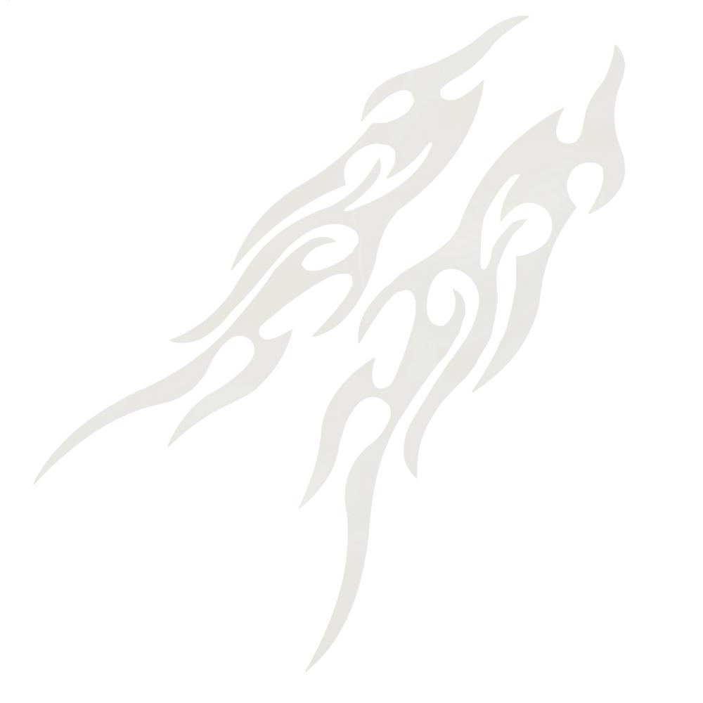 Stickers For Motorcycles Flame Pattern Car Stickers For Men Waterproof Emblem 2 Pieces For Scooter Bumper Mailbox Snowmobile