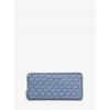 Jet Set Travel Zip Around Continental Wallet Large Mk Signature 35r6stve9v461 Denim