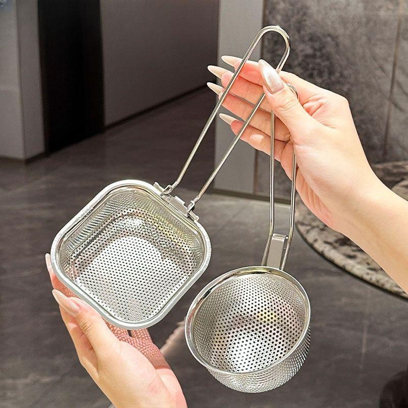 Pasta Basket Blanching Stainless Steel Fry Basket, Spaghetti Strainer, Noodles Strainer For Picking Ramen, Cooking Dumplings 1Pc