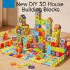 Neue DIY Große Bausteine für Kinder, 3D Haus Bausteine, Frühpädagogisches STEM Spielzeug für Jungen Mädchen