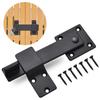 5.5 Inches Barn Door Lock Black Safety Gate Lock Rustic Flip Gate Latch  Fence