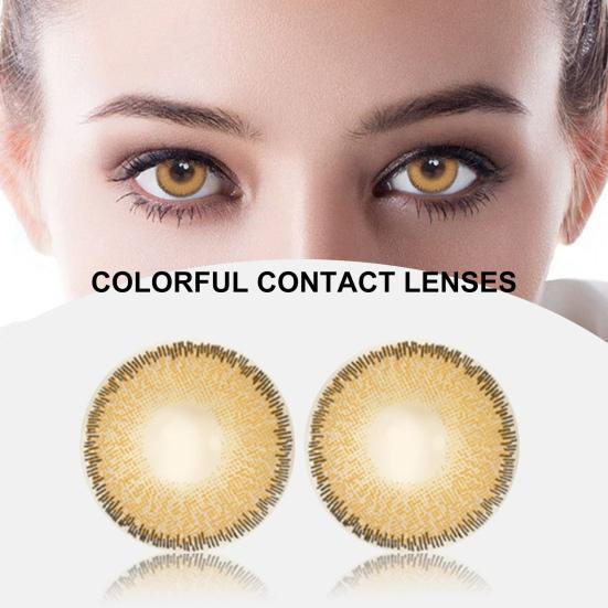 

1Пара Глазные контактные линзы Быстрая адаптация Хорошая кислородопроницаемость Круглая форма Красота Косметика Контактные линзы для ежедневного использования