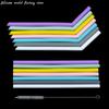 Silicone World Reusable Silicone Straw Foldable Straight Tube Elbow Straw Juice Milk Tea Beverage Straight Straw Party Bar Tools
