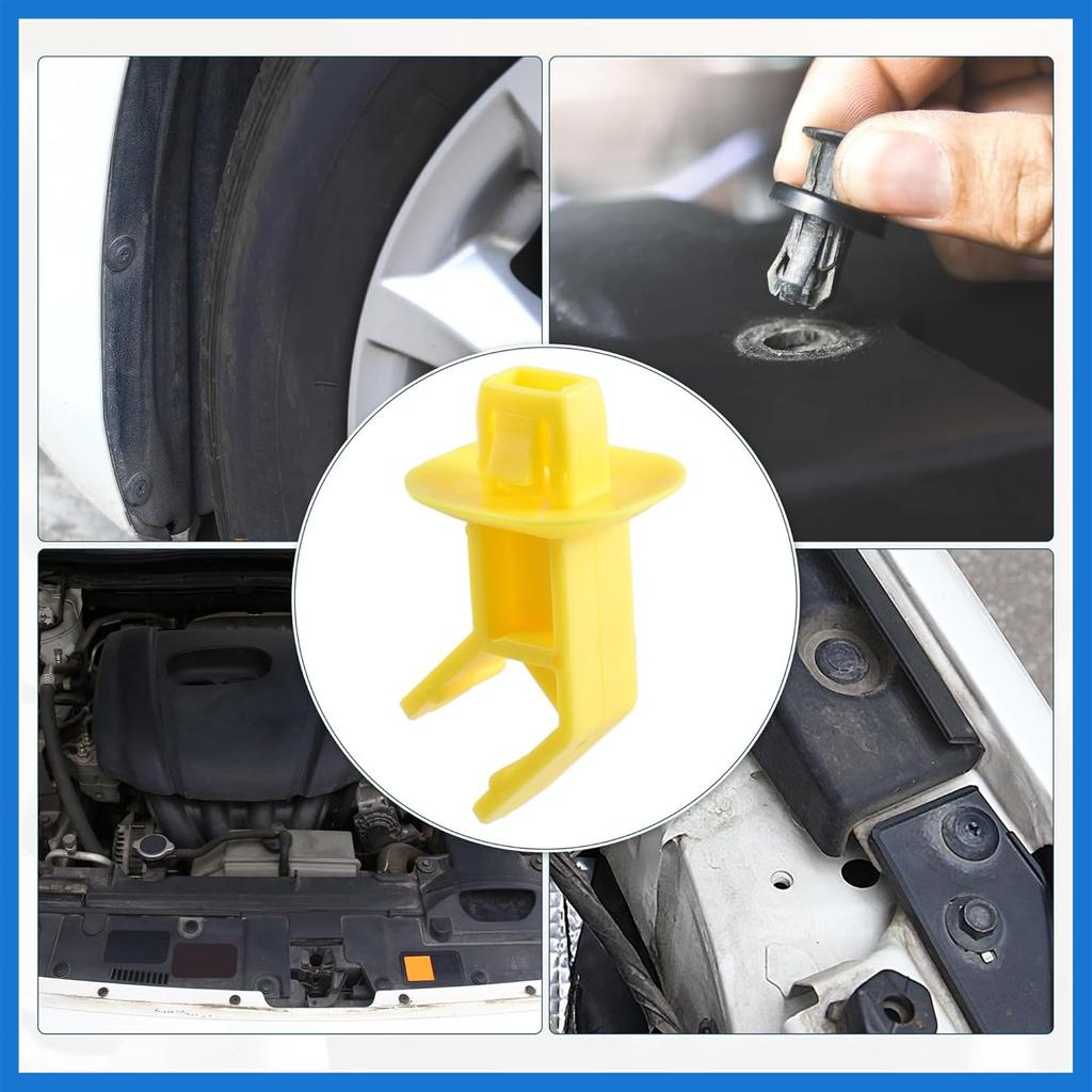 Hood Prop Rod Clip Retainer Fit for Ford Focus Escape - Pack of 1 Yellow Auto Accessories