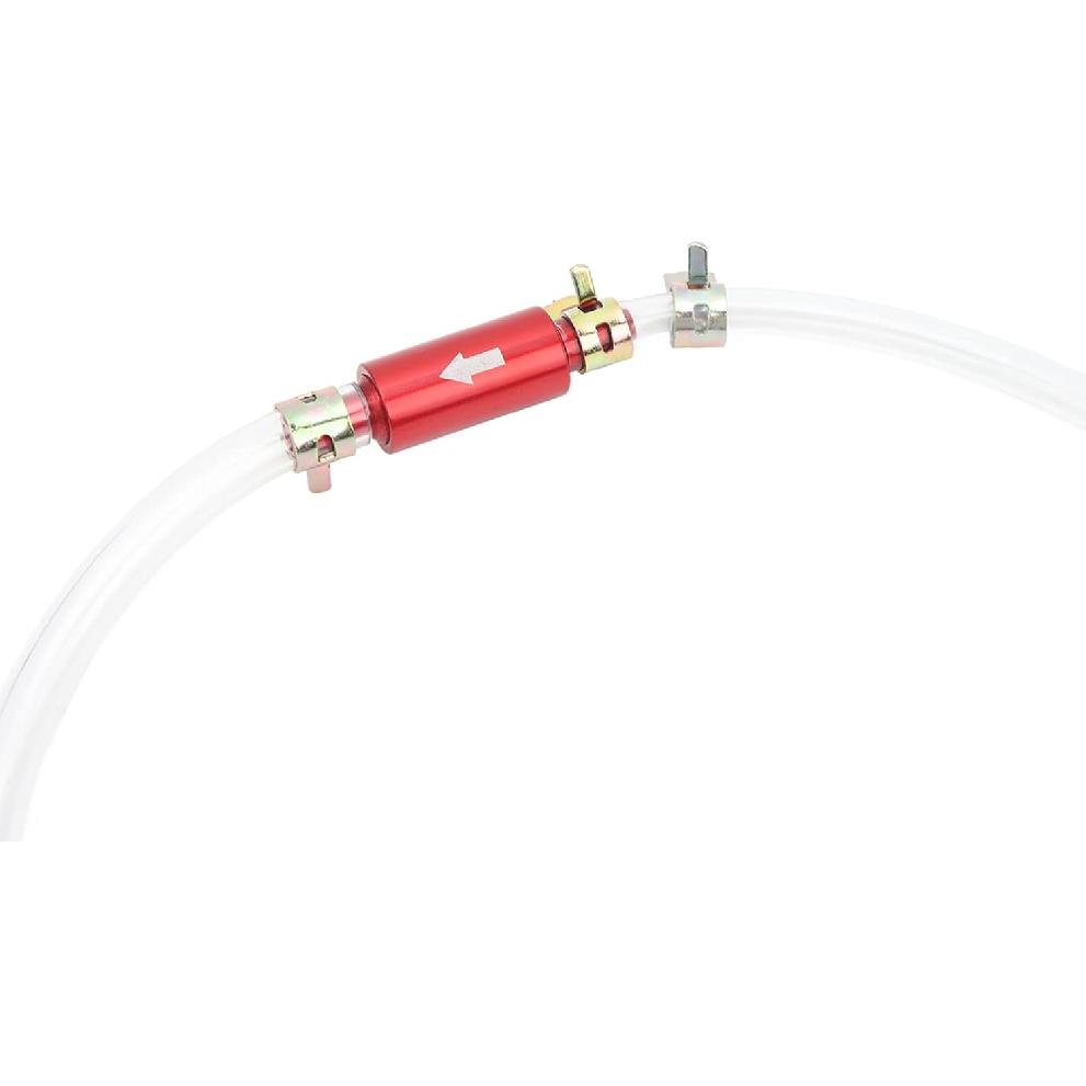 1Pair Brake Bleeder Hose, One Way Check Valve Tube Brake Bleeder Hose Set 6MM Long Lasting Bleeding Tool Kit Universal For Motorcycle Car