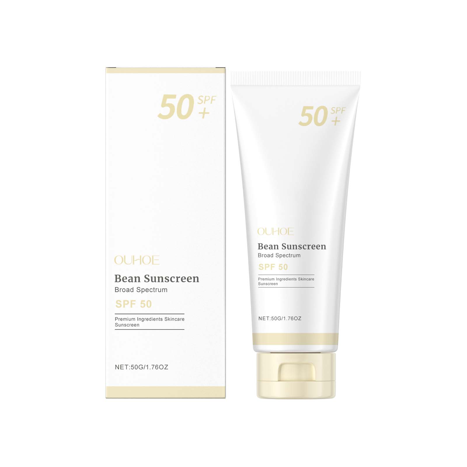 

SPF 50+ Mild Moisturizing Sunscreen Soothe Cool Sunblock UVA/UVB Brighten Anti Oxidate Sun Prevent Sunburn Moisturize Sunscreen 50g