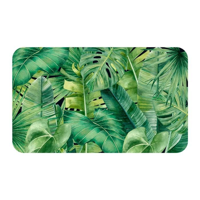 Tapis flanelle adriana tropicale