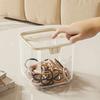 1Pcs Bedroom Desk Storage Box Transparent Trash Garbage Can New Desktop Bin