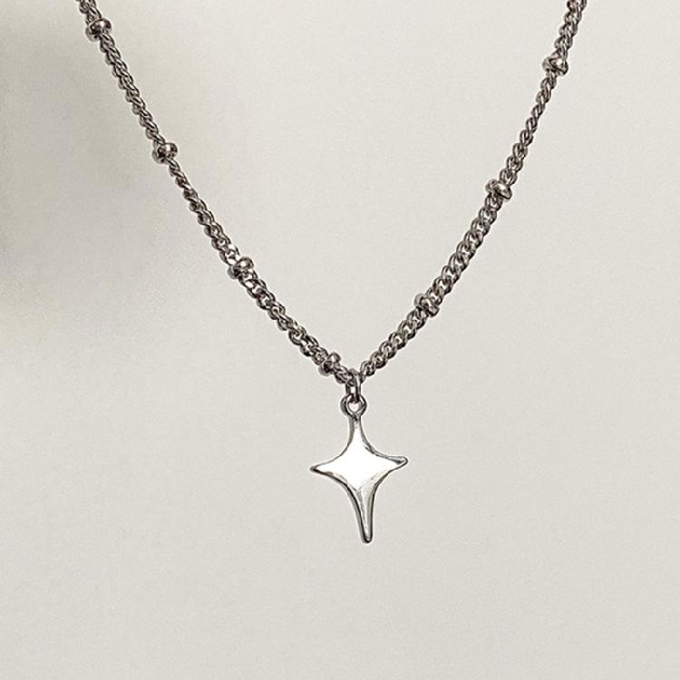 Four-pointed Star Pendant Necklaces Pendant Choker Y2k Jewelry Gift for Hot Girl