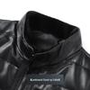 Futing Men's Genuine Sheepskin Down Leather Jacket