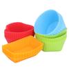 40 Pack Silicone  Baking Cups Non Sticky Reusable  Box Accessories Silicone Muffin Cupcake