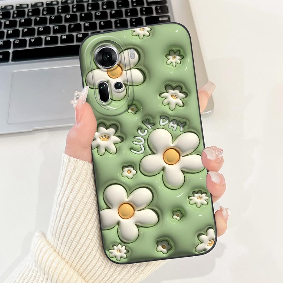 For Oppo Reno 11 5G Case Reno11 F CPH2603 Cute Panda Cartoon Cover Soft Silicone Phone Case For Oppo Reno 11 Pro Reno11 11F Bags