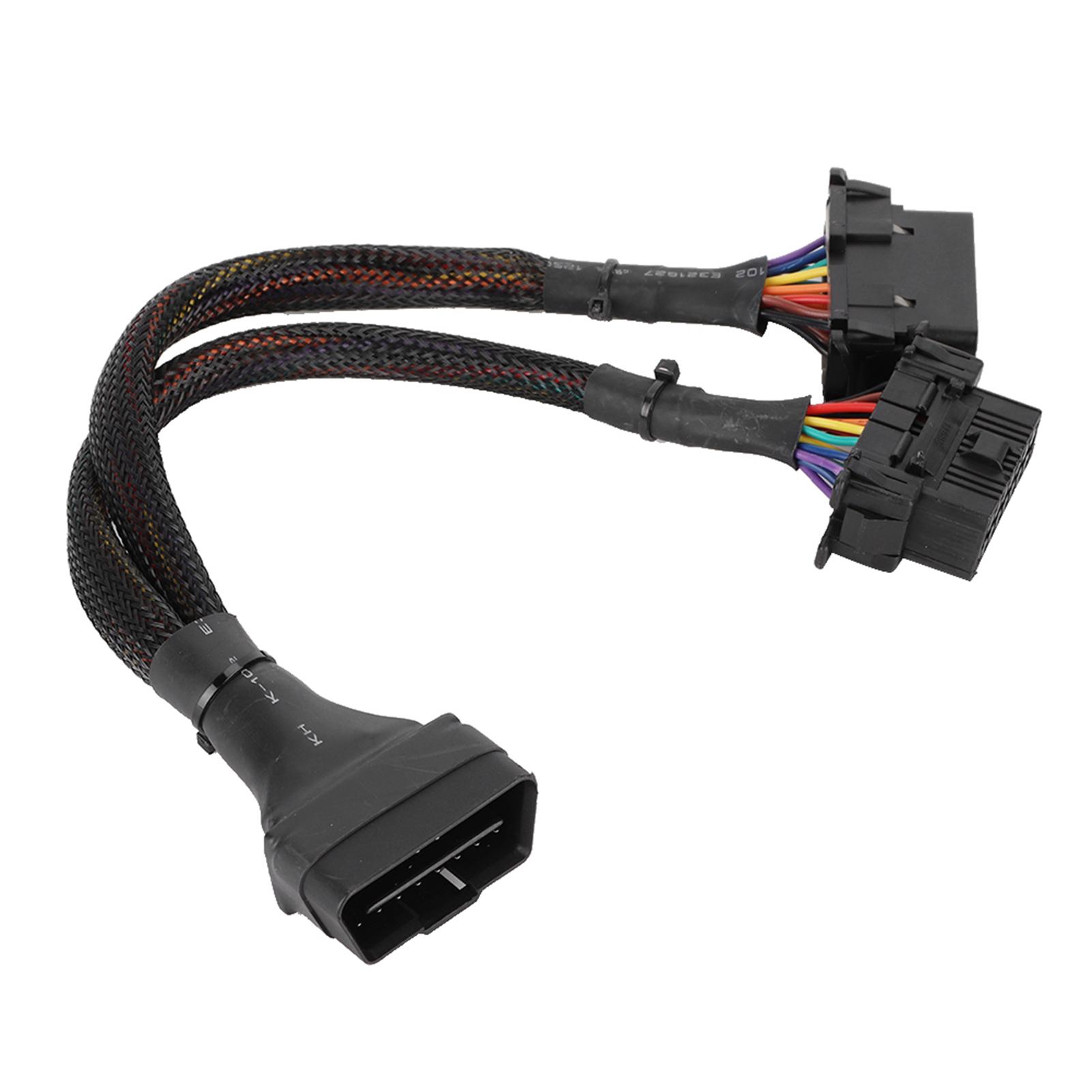

1 to 2 OBD Adapter Splitter Y Cable Extension Cord Car Diagnostic Scan Tool