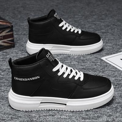 Scarpe da uomo primaverili nuove scarpe alte da uomo versione coreana versatili scarpe bianche basse scarpe sportive casual con plateau scarpe da ginnastica scarpe alla moda