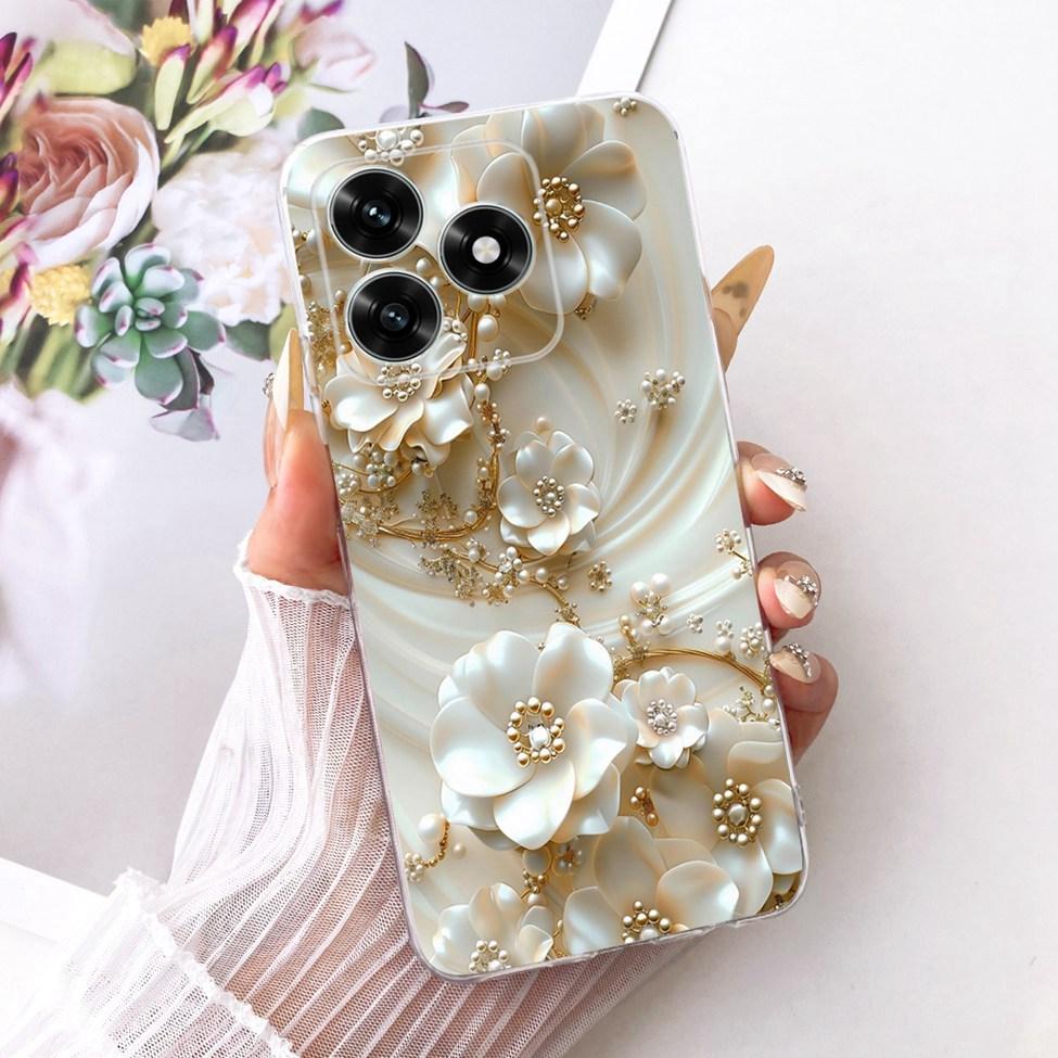 Etui na Honor X5C Plus Pokrowiec Przezroczysty Luksusowy Uroczy Kot Moda Motyl Fajny Malowany Obudowa Na Honor X5cPlus