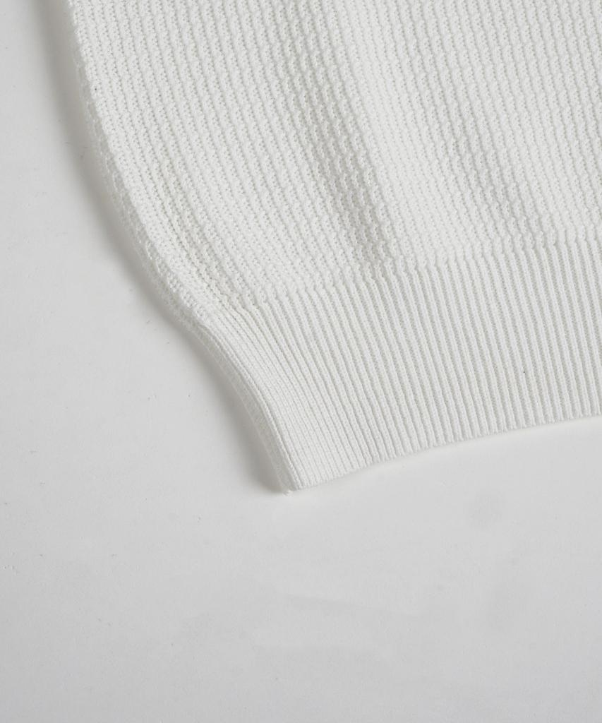 BIRBANTE Summer Washable Essential Round Knit - Ivory