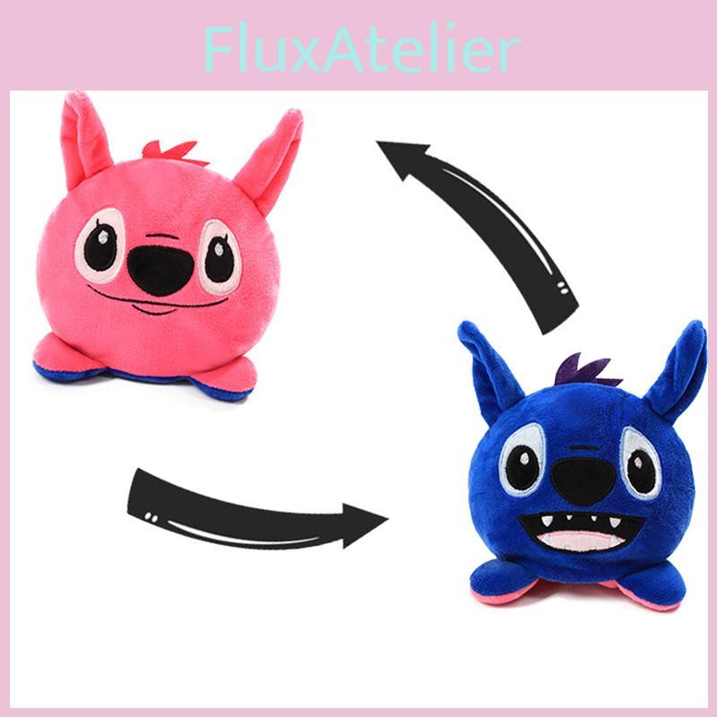 Plush Reversible Stitch Toy Double Sided Flip Stuffed Figure Doll Toys Kids Gift