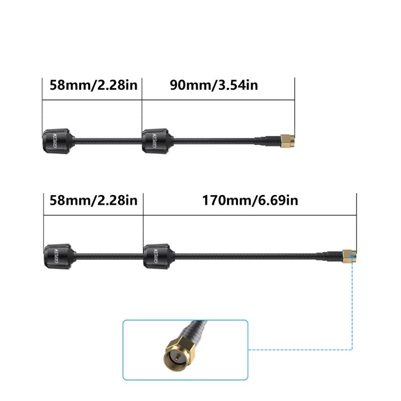 FPV Racing Drones 5.8G FPV Antennas Double Antennas,SMA, RHCP/LHCP, Superior Signal Stability, Enhances Signal Antennas