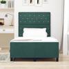 Box Spring Bed with Headboard Dark Green 120 x 200 cm Velvet