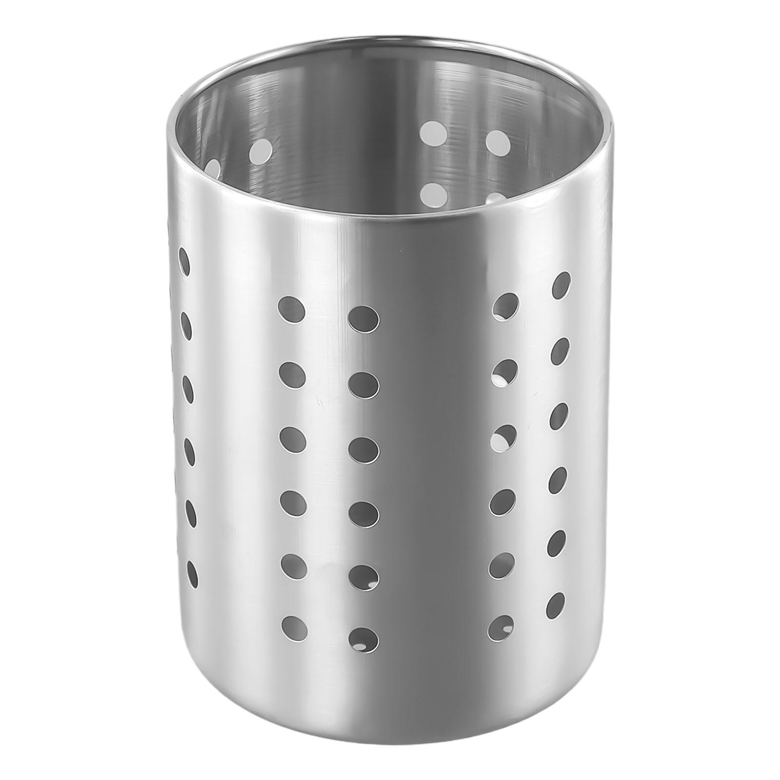 

Столовые приборы из нержавеющей стали, кухонная сушилка для палочек для еды, держатель для контейнера, стойка 10x12.5cm