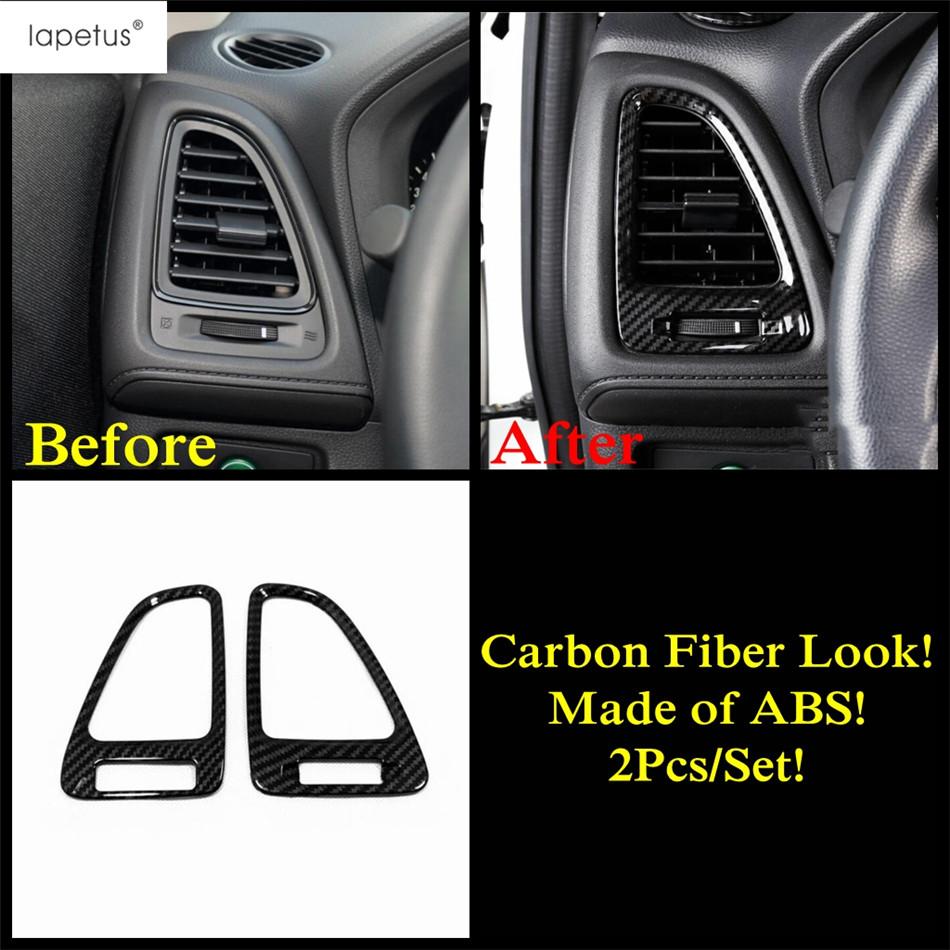 For Honda Vezel HR-V 2014 - Handle Bowl Steering Wheel Gear Window Lift AC Air Panel Cover Trim Carbon Fiber Accessories