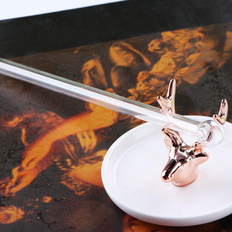 

Соломинка для питья из цветного боросиликатного стекла с круглой головкой