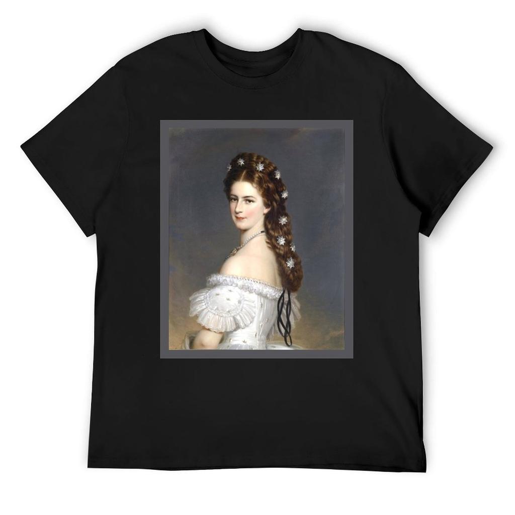 Portrait Of Empress Elisabeth Of Austria The Bavarian Rose Empress Sissi Ceremonial Portraits Drama By Franz Xaver TShirt