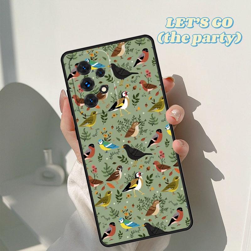 Garden Birds Phone Case For Samsung Galaxy A42 A31 A40 A51 A71 A32 A80 A91 A52 A72 A73 A20e A21S A50 A70 A11 A12 Cover