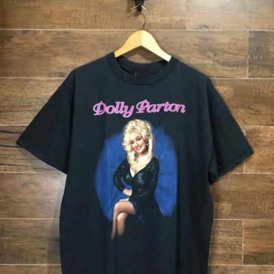Dolly Parton T-Shirt Dolly Parton Retro-Stil Schwarz Unisex-Shirt KH14898 Unisex-T-Shirt