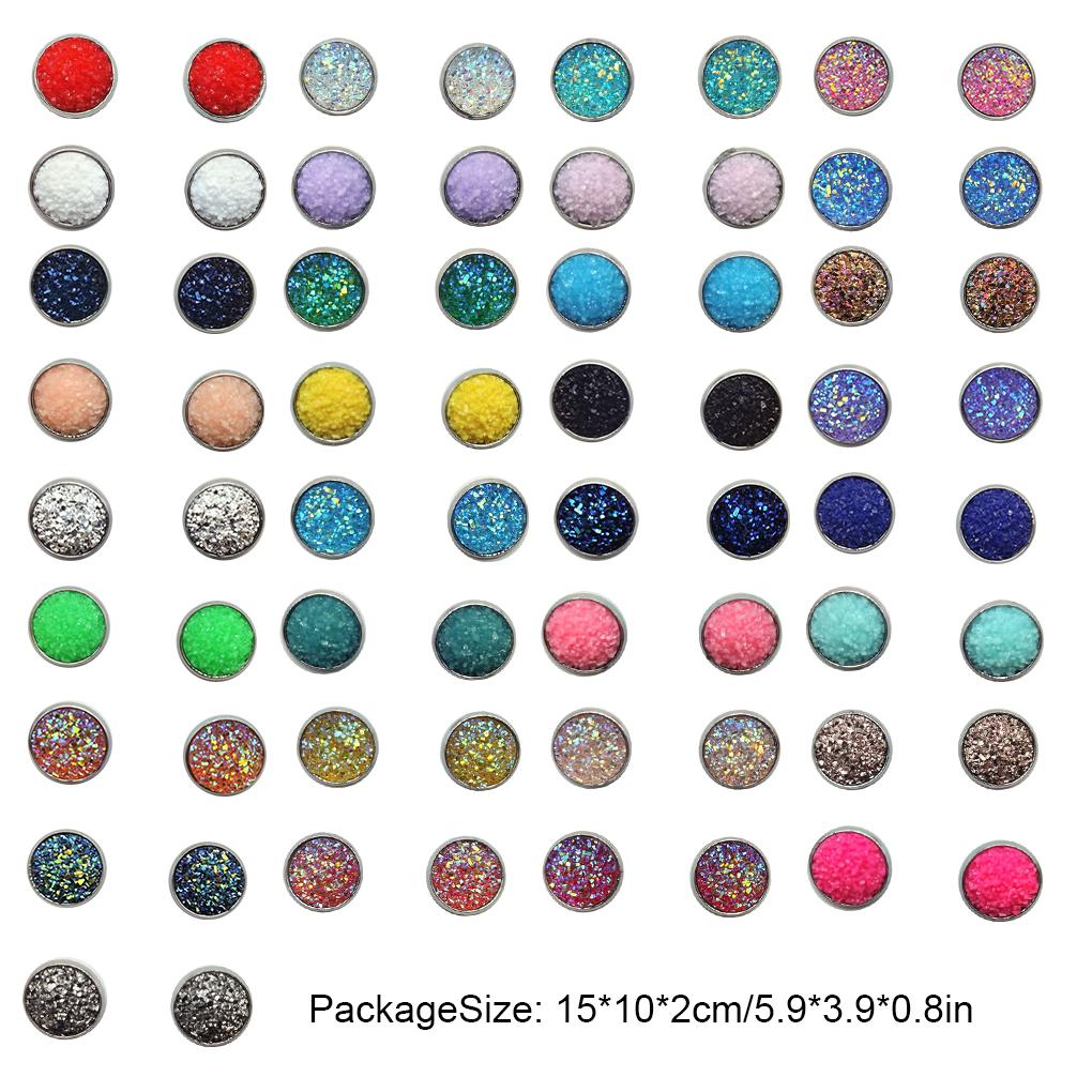 8mm Ear Stud Round-shape Earrings Wear-resistant Eardrop Bohemian Pierced Ears Jewelries Styling Jewelry for Women Girls