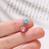 40pcs 6mm Glass Faceted Flat Round Beads Loose Spacer Beads for DIY Craft Necklace Bracelet Jewelry Making Accessories
