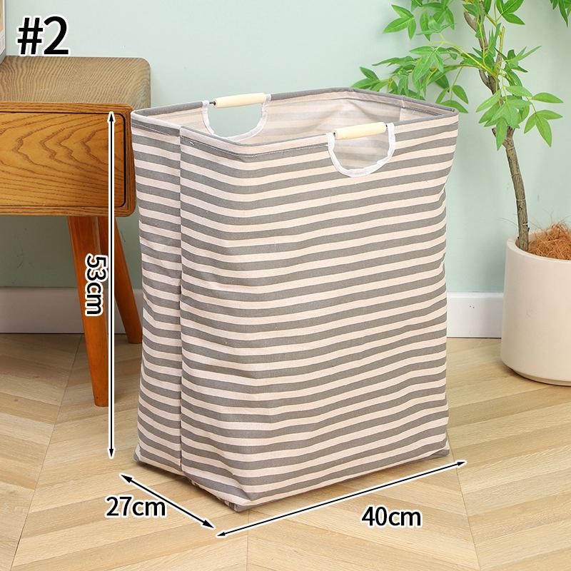 Wasserdichter Wäschekorb aus Baumwolle und Leinen, Körbe für schmutzige Kleidung, Wäsche-Organizer, faltbare Aufbewahrungstasche für Kleinigkeiten, faltbarer Wäschekorb
